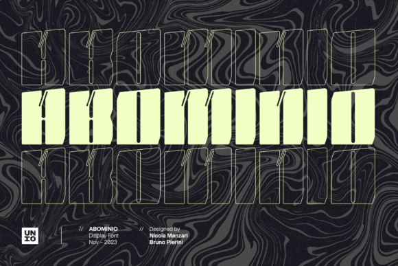 Abominio: A Maximalist Display Typeface for Bold Editorial Design