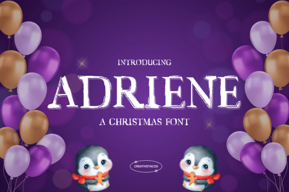 Adriene: The Festive Display Font for Holiday Campaigns
