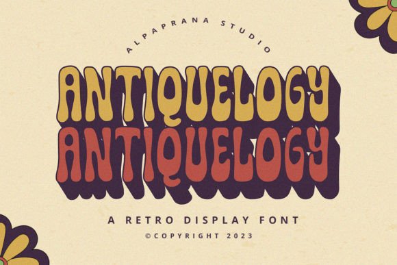 Antiquelogy: A Retro Display Font for Vintage Branding