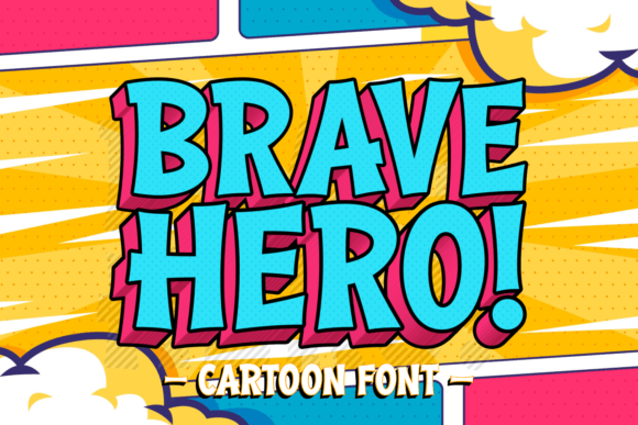 Brave Hero Typeface for Playful Web Design