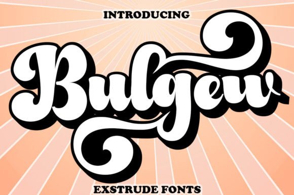 Bulgew: The Nostalgic Display Font for Retro Campaigns