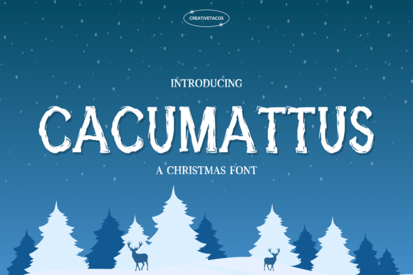 Cacumattus: A Playful Display Font for Editorial Charm