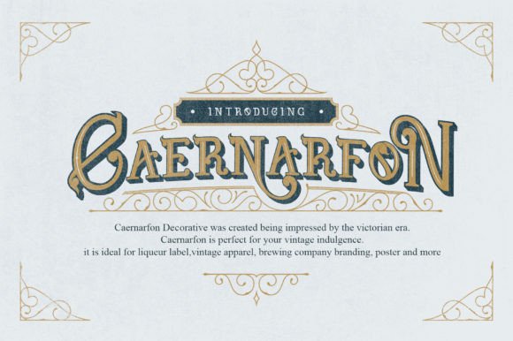 Caernarfon: A Victorian Serif Font for Web Headers