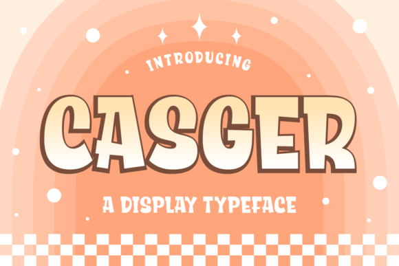 Casger: A Chunky Retro Display Font for Editorial Design