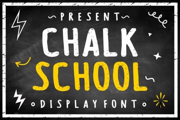 Chalk School: The Bold Display Font for Modern Brands