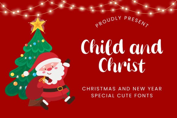 Child and Christ Font for Magical Campaign Designs