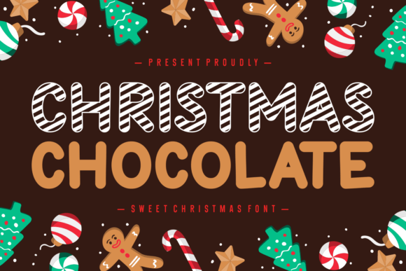 Christmas Chocolate Font for Festive Branding Projects