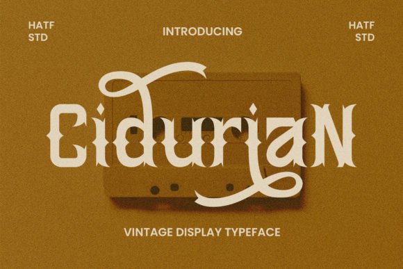 Cidurian: A Vintage Display Font for Elegant Editorial Design