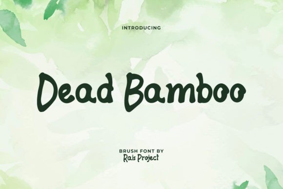 Dead Bamboo Font: A Playful Display Typeface for Campaigns