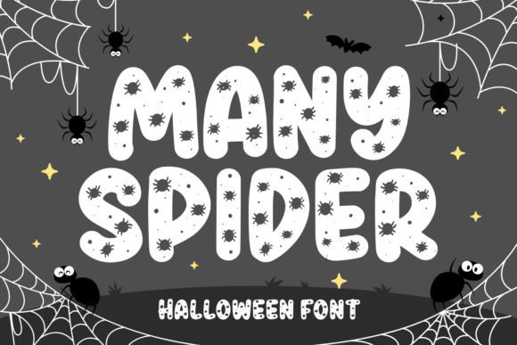 Designing Spooky Brand Identity with Many Spider Font