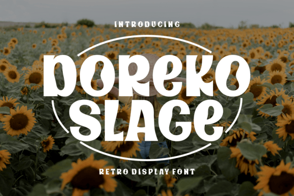 Doreko Slage: The Groovy Retro Display Font for Brands