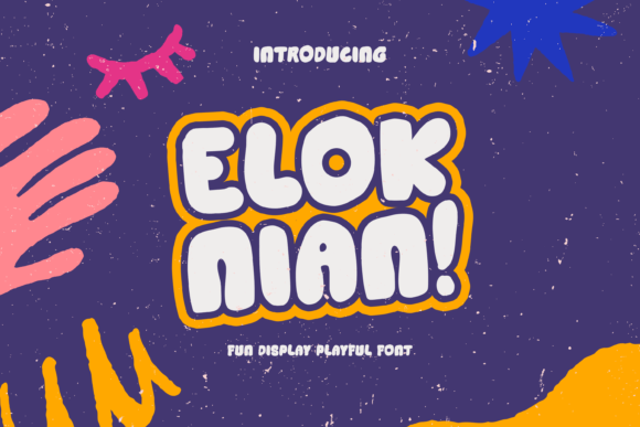 Elok Nian: A Playful Display Font for Whimsical Web Design