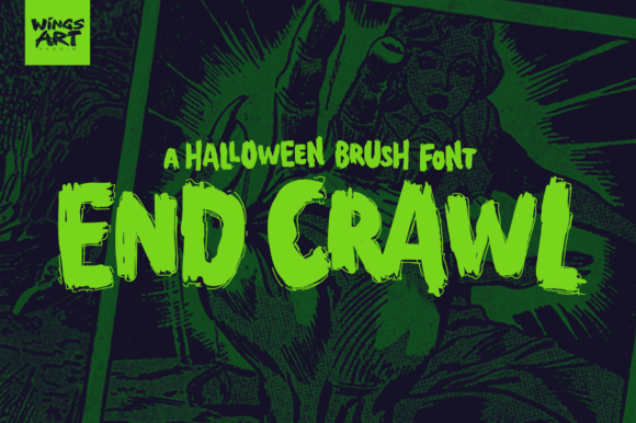 End Crawl: The Ultimate Horror Display Font for Halloween Campaigns