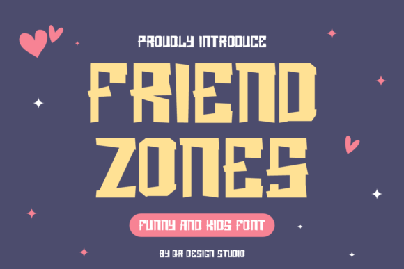 Friend Zones Font: A Quirky Display Typeface for Brands