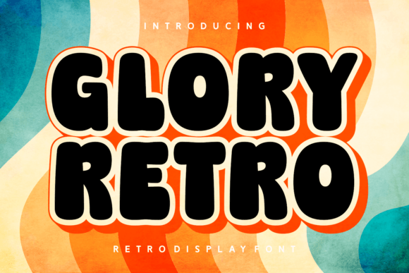 Glory Retro Font: Bold Display Type for Viral Marketing