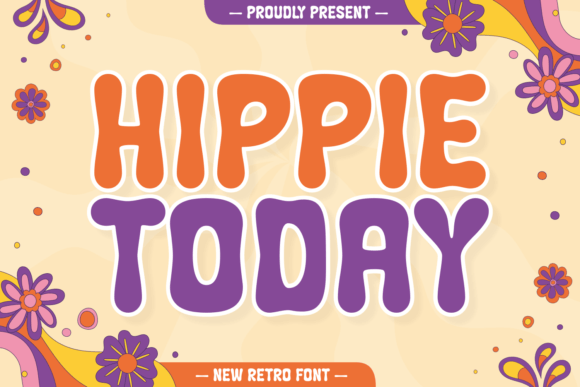 Hippie Today: A Retro Display Font for Editorial Design