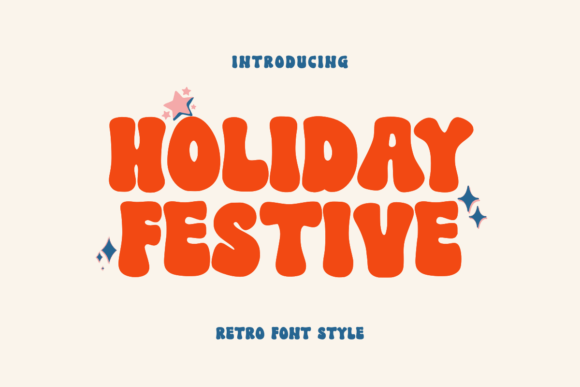 Holiday Festive Font: The Retro Display Typeface for Campaigns