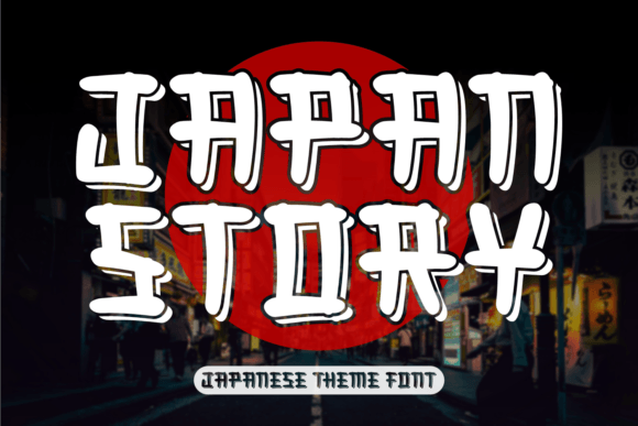 Japan Story Font: Elegant Display Type for Makers