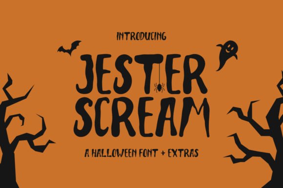 Jester Scream: A Spooky Display Font for Halloween Brands