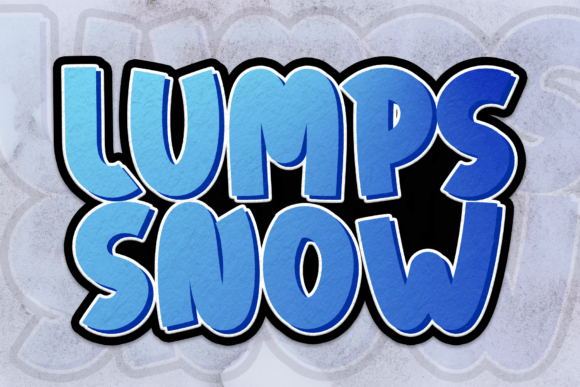 Lumps Snow: A Sweet Display Font for Editorial Design
