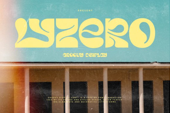 Lyzero: The Retro Display Font for Bold Campaigns