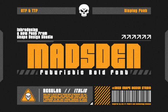 Madsden Font Review: A Futuristic Display Typeface