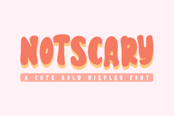Notscary: A Cute Display Font for Bold Web Headers