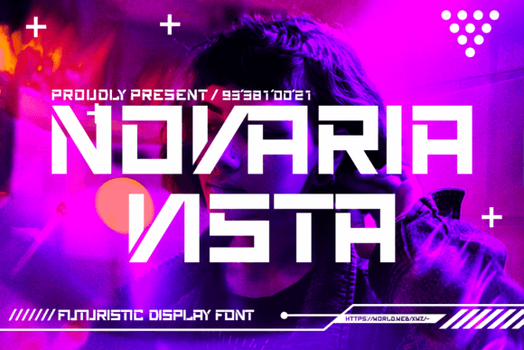 Novaria Vista: The Futuristic Display Font for Modern Makers