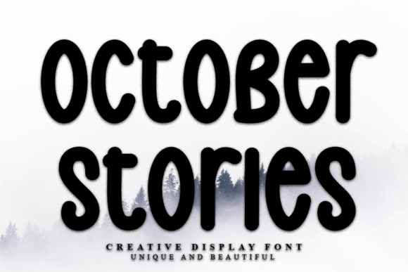 October Stories: A Modern Display Font for Editorial Design