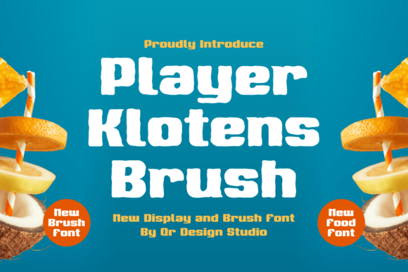 Player Klotens Brush: A Quirky Display Font for Web Headers