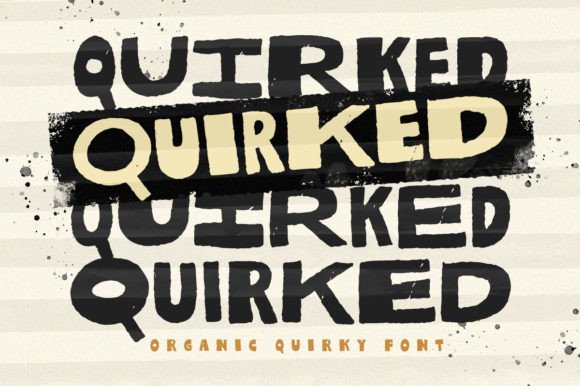 Quirked: A Bold Display Font for Unique Branding