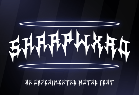 Sharpwxrd: A Bold Metal Typeface for Rock Branding