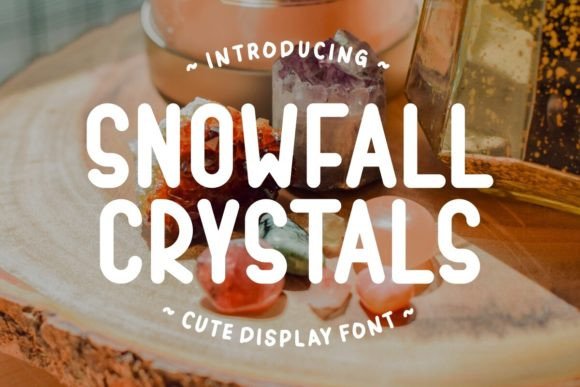 Snowfall Crystals: A Whimsical Display Font for Holiday Branding