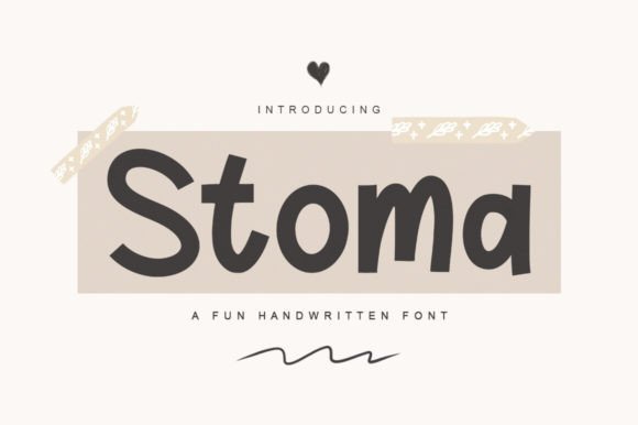 Stoma Font Review: A Sweet Handwriting Display for Branding