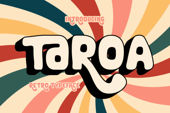 Taroa: A Retro Display Font for Handmade Brands