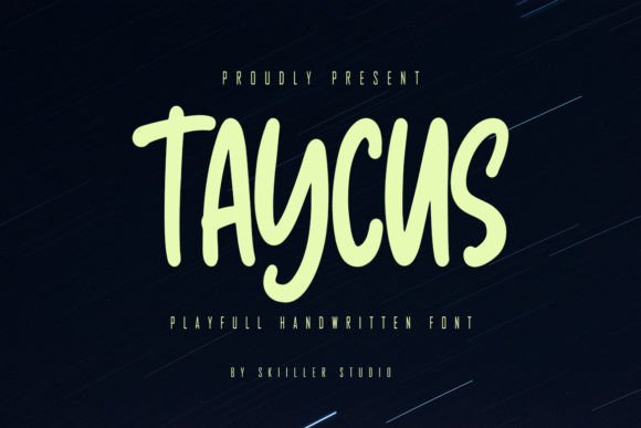 Taycus: A Dynamic Display Font for Modern Web Design