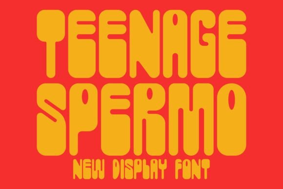 Teenage Spermo Font for Bold Brand Identity