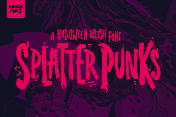 Transform Your Brand with Splatterpunks Display Font