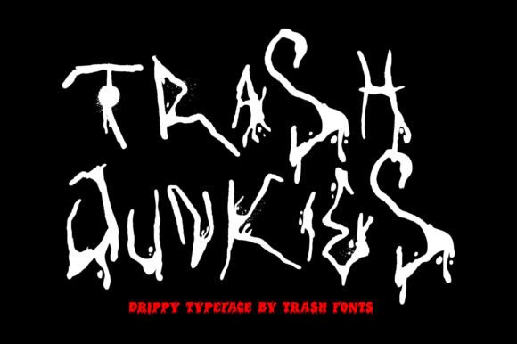 Trash Junkies: A Horror Display Font for Bold Editorial Design