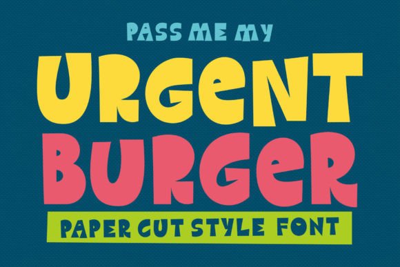 Urgent Burger: A Paper-Cut Display Font for Branding