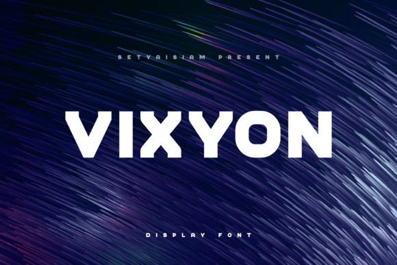 Vixyon: A Bold Display Font for Modern Branding